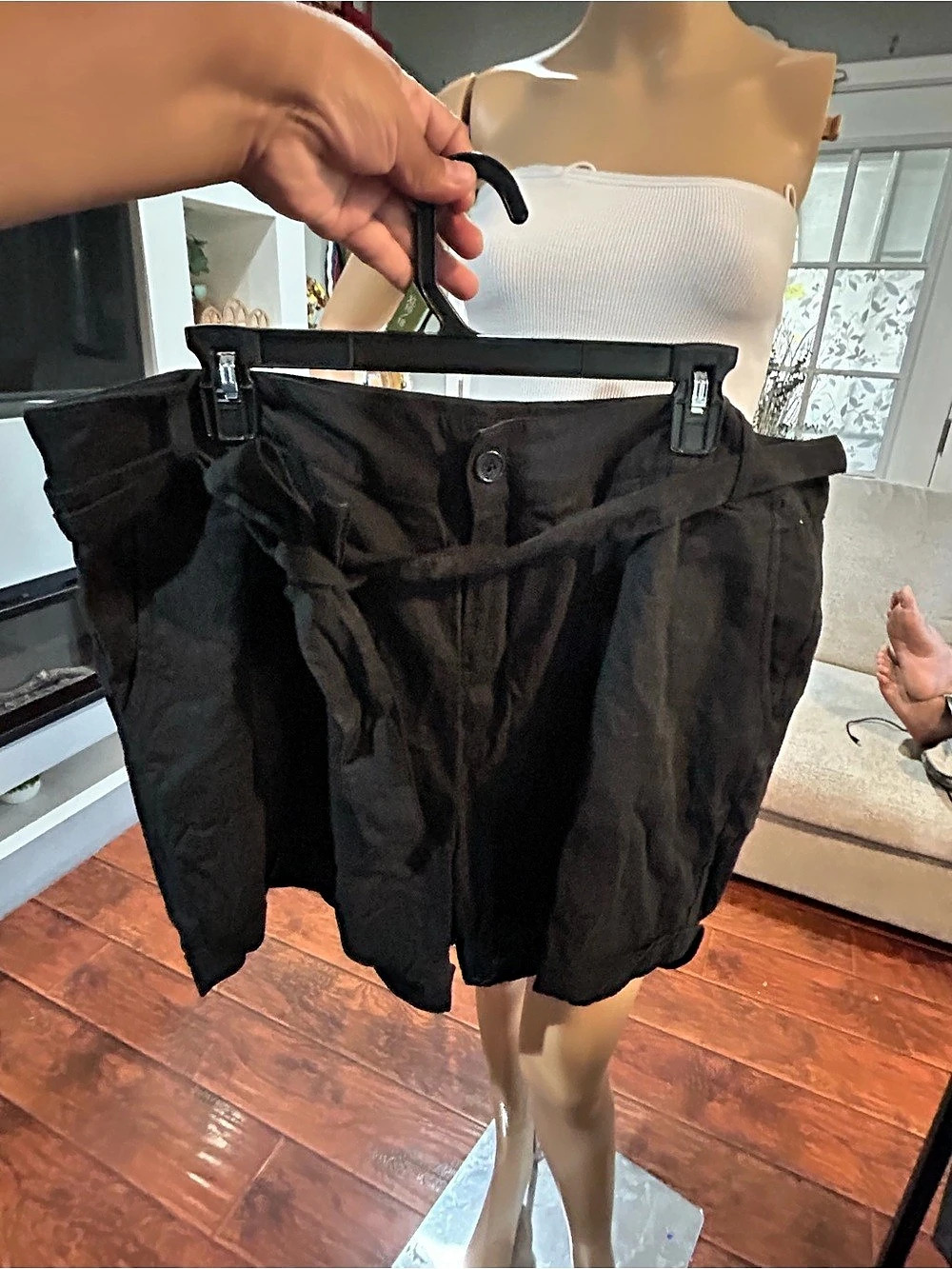 Torrid Black Cargo Shorts Size 18 Like New
